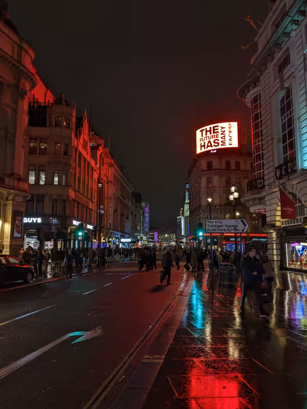 Picadilly Circus, London, December 2022